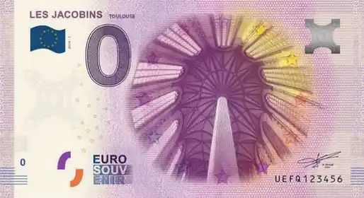 0€ banknote LES JACOBINSTOULOUSE