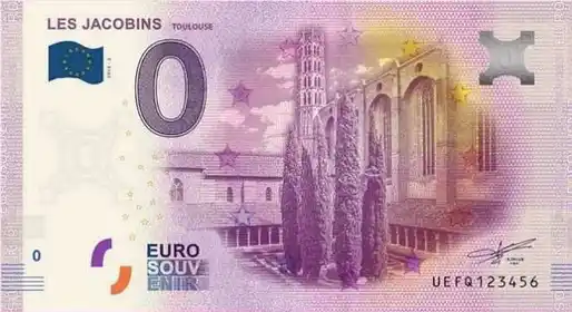 0€ banknote LES JACOBINSTOULOUSE