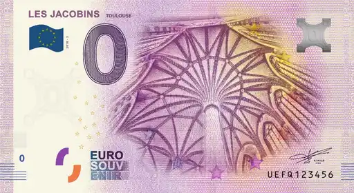 0€ banknote LES JACOBINSTOULOUSE