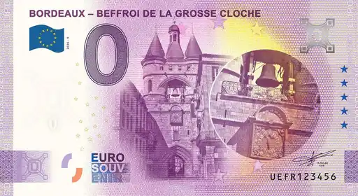 0€ banknote BORDEAUX - BEFFROI DE LA GROSSE CLOCHE