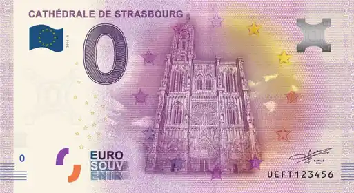 0€-Schein CATHÉDRALE DE STRASBOURG