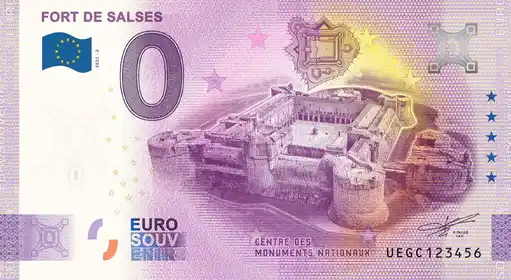 0€ banknote FORT DE SALSES