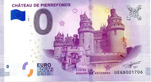0€ banknote CHÂTEAU DE PIERREFONDS