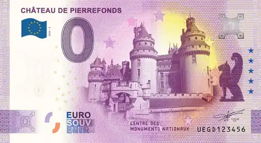 0€ banknote CHÂTEAU DE PIERREFONDS