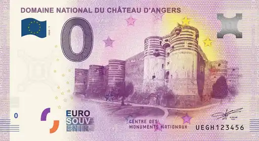 0€ banknote DOMAINE NATIONAL DU CHÂTEAU D'ANGERS