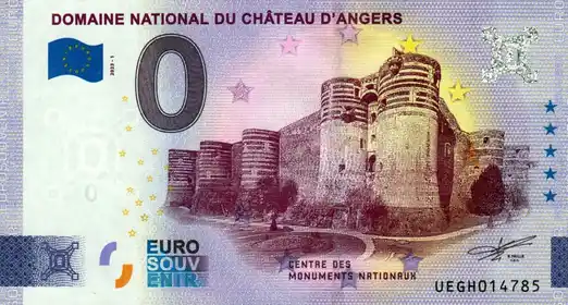 Billete de 0€ DOMAINE NATIONAL DU CHÂTEAU D'ANGERS