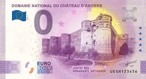 Billete de 0€ DOMAINE NATIONAL DU CHÂTEAU D'ANGERS