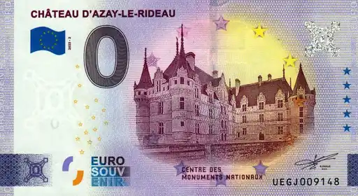 0€ banknote CHÂTEAU D'AZAY-LE-RIDEAU