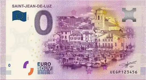 0€ banknote SAINT-JEAN-DE-LUZ