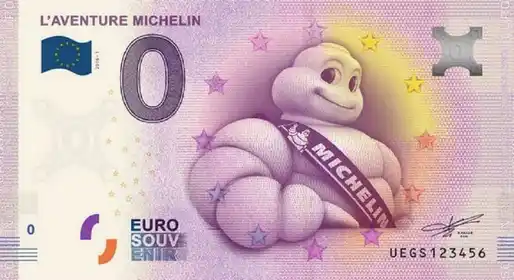 Banconota da 0€ L'AVENTURE MICHELIN