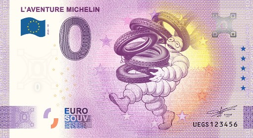 Billete de 0€ L'AVENTURE MICHELIN