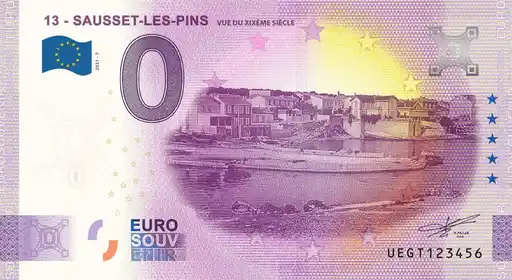 0€-Schein 13 - SAUSSET-LES-PINSVUE DU XIXEME SIECLE
