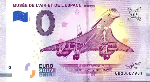 Billet 0€ MUSÉE DE L'AIR ET DE L'ESPACECONCORDE 50eme anniversaire 2 mars 1969 - 2 mars 2019