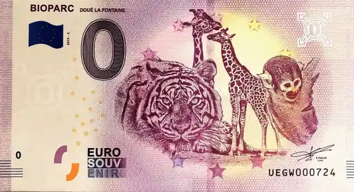 Billete de 0€ BIOPARCDOUE LA FONTAINE