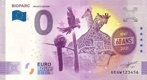 Billete de 0€ BIOPARCPROJETS NATURE