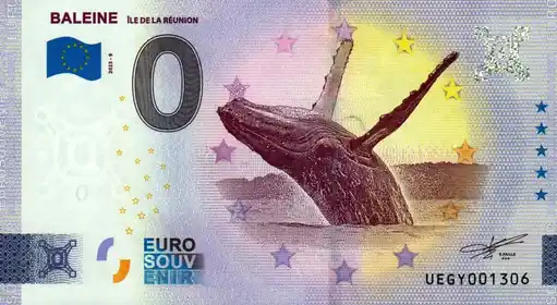 Billete de 0€ BALEINEILE DE LA REUNION