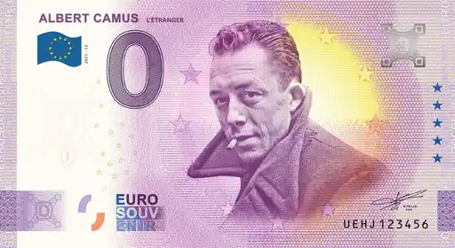 Banconota da 0€ ALBERT CAMUSL'ETRANGER