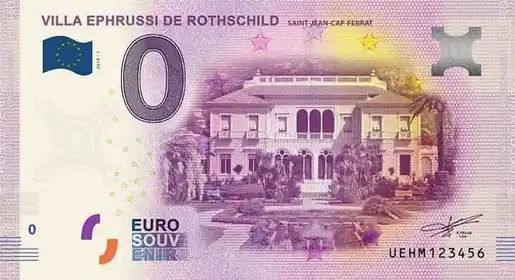 0€-Schein VILLA EPHRUSSI DE ROTHSCHILD SAINT-JEAN-CAP-FERRAT