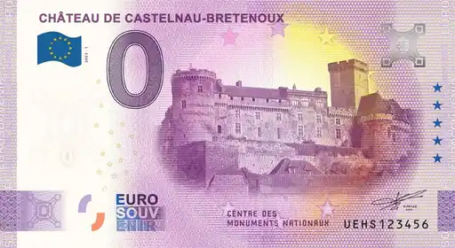 0€ banknote CHÂTEAU DE CASTELNAU-BRETENOUX