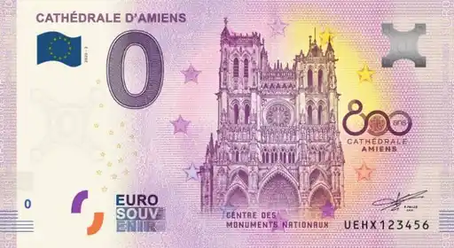 0€-Schein CATHÉDRALE D'AMIENS