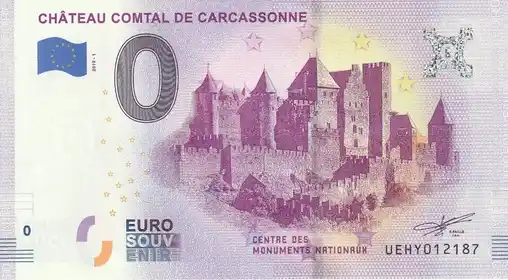 Banconota da 0€ CHÂTEAU COMTAL DE CARCASSONNE