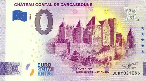 0€-Schein CHÂTEAU COMTAL DE CARCASSONNE