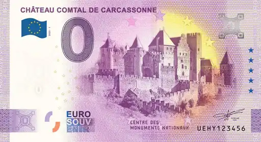 Billete de 0€ CHÂTEAU COMTAL DE CARCASSONNE