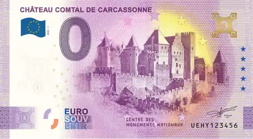 Banconota da 0€ CHÂTEAU COMTAL DE CARCASSONNE