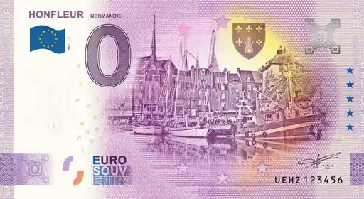 Banconota da 0€ HONFLEURNORMANDIE