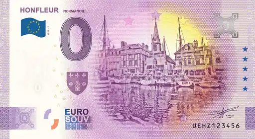0€ banknote HONFLEUR NORMANDIE