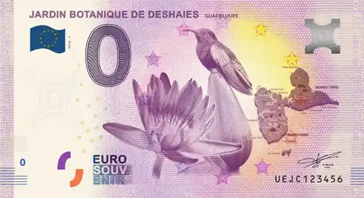 0€ banknote JARDIN BOTANIQUE DE DES HAIES GUADELOUPE
