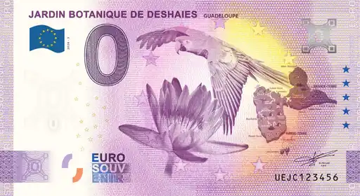 0€ banknote JARDIN BOTANIQUE DE DES HAIES - GUADELOUPE