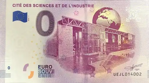 Banconota da 0€ CITÉ DES SCIENCES ET DE L'INDUSTRIE
