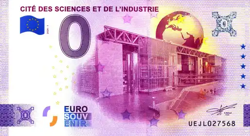 Billete de 0€ CITÉ DES SCIENCES ET DE L'INDUSTRIE