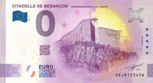 Billet 0€ CITADELLE DE BESANÇON PATRIMOINE MONDIAL DE L'UNESCO