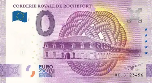 Banconota da 0€ CORDERIE ROYALE DE ROCHEFORT