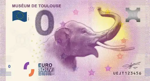 Banconota da 0€ MUSÉUM DE TOULOUSE