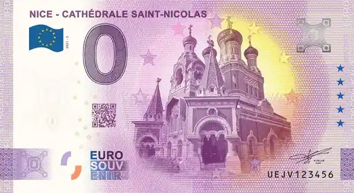 0€ banknote NICE - CATHÉDRALE SAINT-NICOLAS