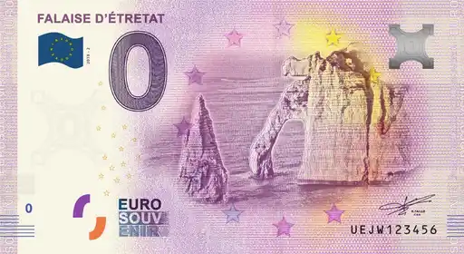 0€-Schein FALAISE D'ÉTRETAT