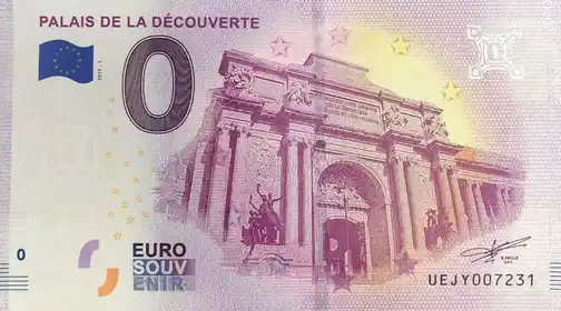 0€-Schein PALAIS DE LA DÉCOUVERTE