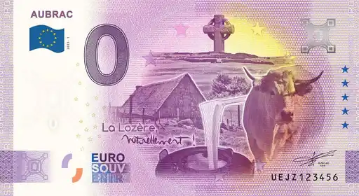 0€ banknote AUBRAC