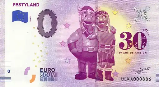 Banconota da 0€ FESTYLAND