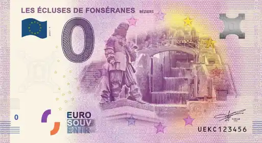 Billete de 0€ LES ÉCLUSES DE FONSERANES BÉZIERS