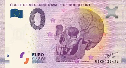 0€ banknote ÉCOLE DE MÉDECINE NAVALE DE ROCHEFORT