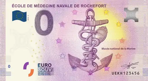 0€ banknote ÉCOLE DE MÉDECINE NAVALE DE ROCHEFORT