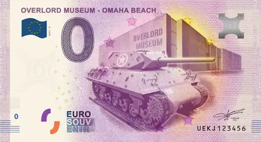 0€-Schein OVERLORD MUSÉUM - OMAHA BEACH OVERLORD MUSÉUM