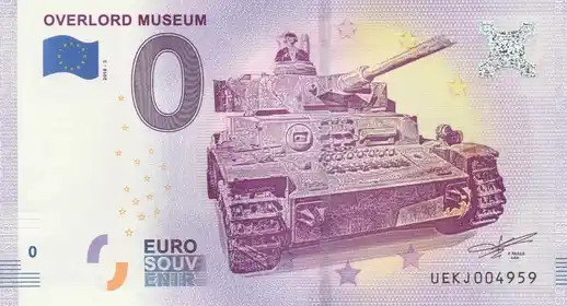 0€ banknote OVERLORD MUSÉUM OVERLORD MUSÉUM
