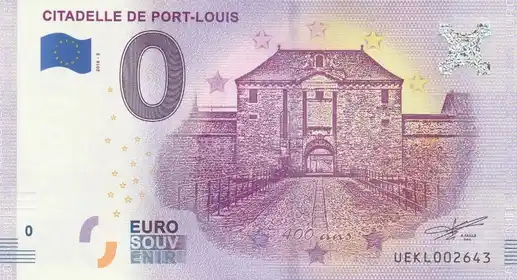 0€ banknote CITADELLE DE PORT-LOUIS
