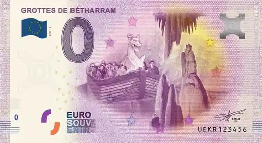 0€ banknote GROTTES DE BETHARRAM