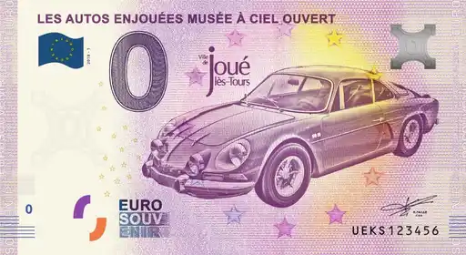 Billete de 0€ LES AUTOS ENJOUÉES MUSÉE À CIEL OUVERT